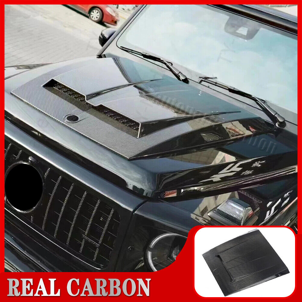 For Benz W463 G500 G550 G63 AMG 2004-18 Real Carbon Engine Bonnet Hood Lid Cover