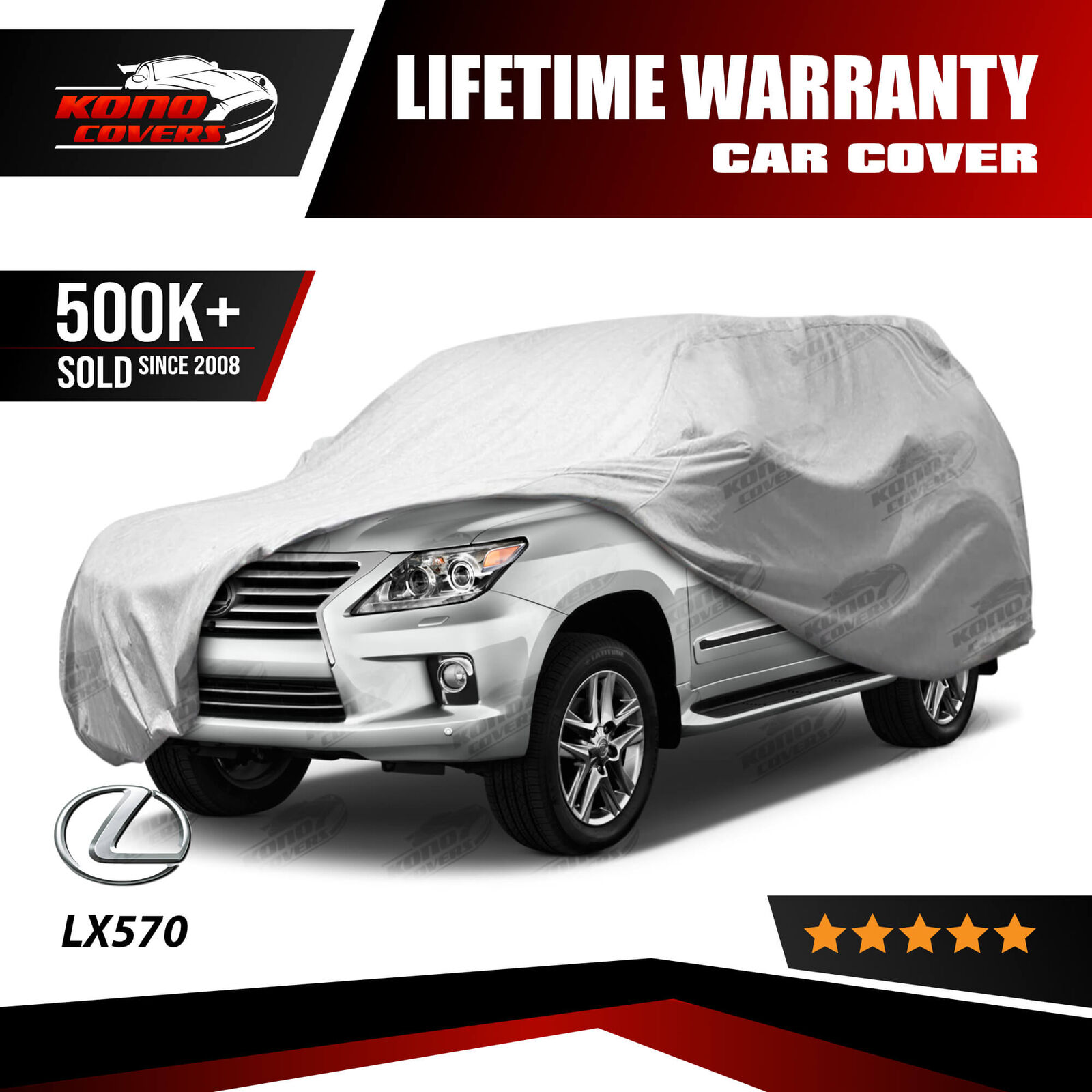 Fits Lexus LX570 4 Layer Car Cover Fitted In Out door Water Proof Rain Snow Sun
