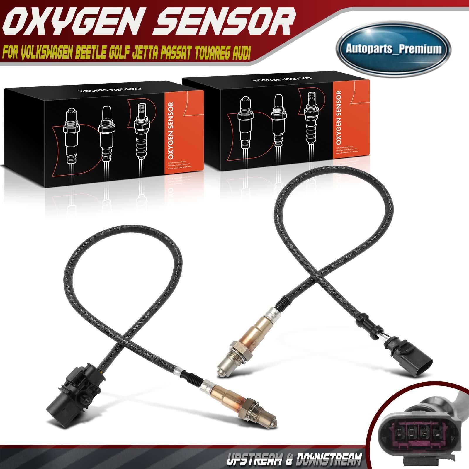2x Upstream & Downstream O2 Oxygen Sensor for Audi A4 Quattro 2009-2016 Q5 A5 A6