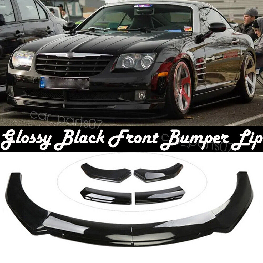 Front Bumper Chin Lip Spoiler Splitter Body Kit Black For Chrysler Crossfire