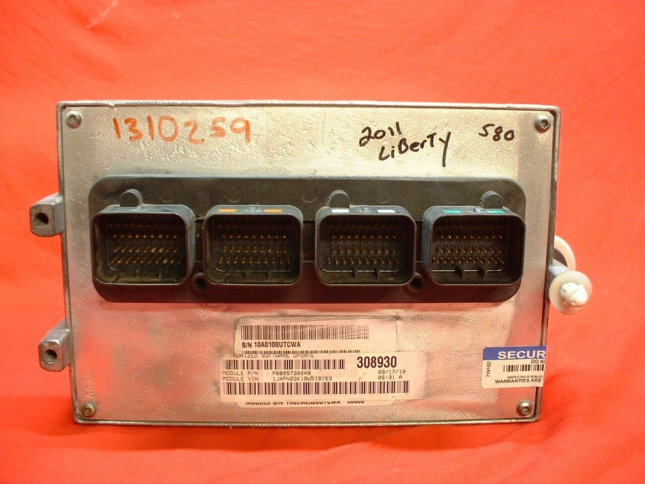 2011 JEEP LIBERTY ENGINE REMANUFACTURED CONTROL COMPUTER ECM ECU PCM 68057302AB