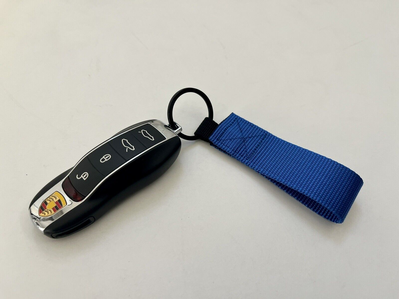 Porsche 911 GT3 RS Mini Door Pull Style BLUE Key Keychain 991 997 Macan Cayman