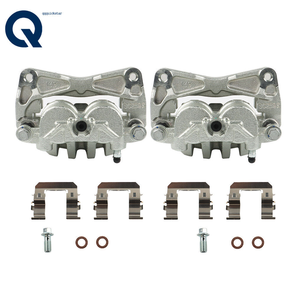 Pair Front Brake Calipers w/ Bracket for Subaru Forester Outback Legacy 2.5L
