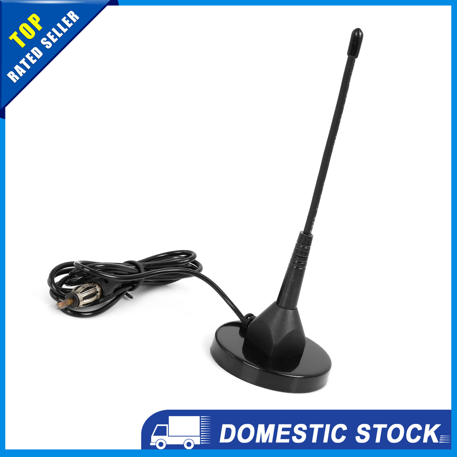 Pack of 1 Universal Car Vehicle Magnetic Base Signal Radio FM/AM Antenna Aerial