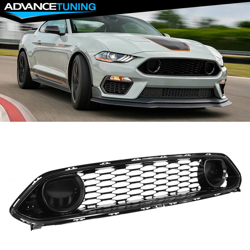Fits 21-23 Ford Mustang Mach 1 OE Style Front Bumper Hood Upper Mesh Grille ABS