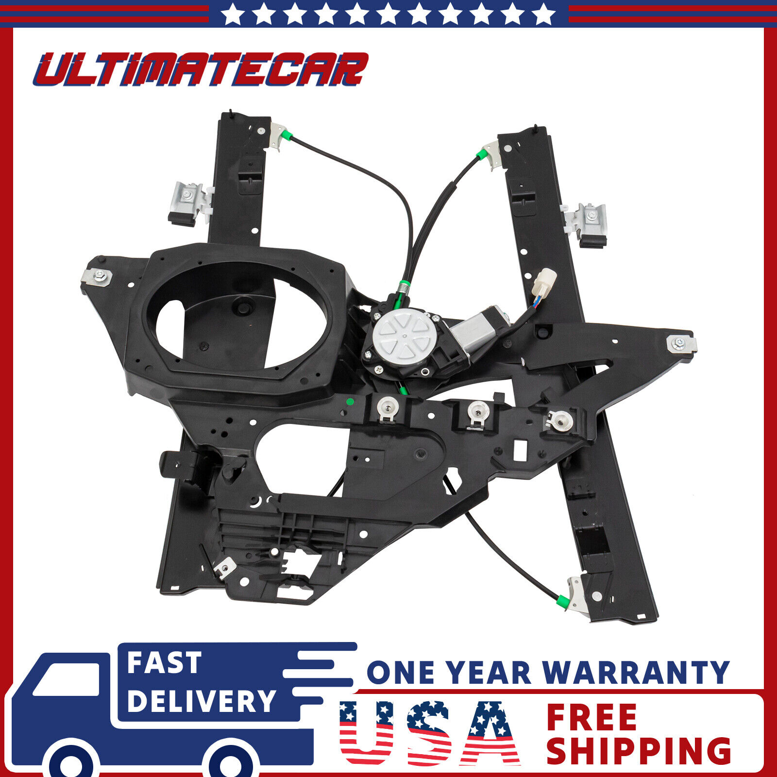 Front Left Power Window Regulator w/ Motor For Ford Expedition Lincoln Navigator