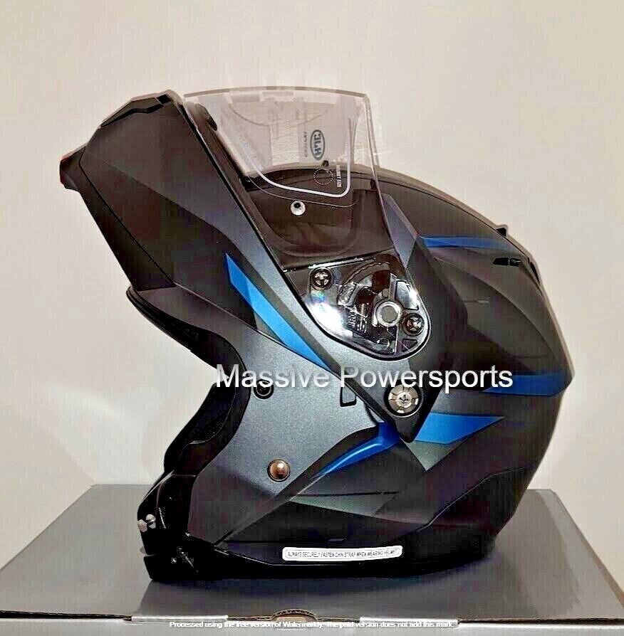 HJC C91 Modular Sunscreen Motorcycle Helmet Blue S M L XL 2X 3X 4X 5X KRN