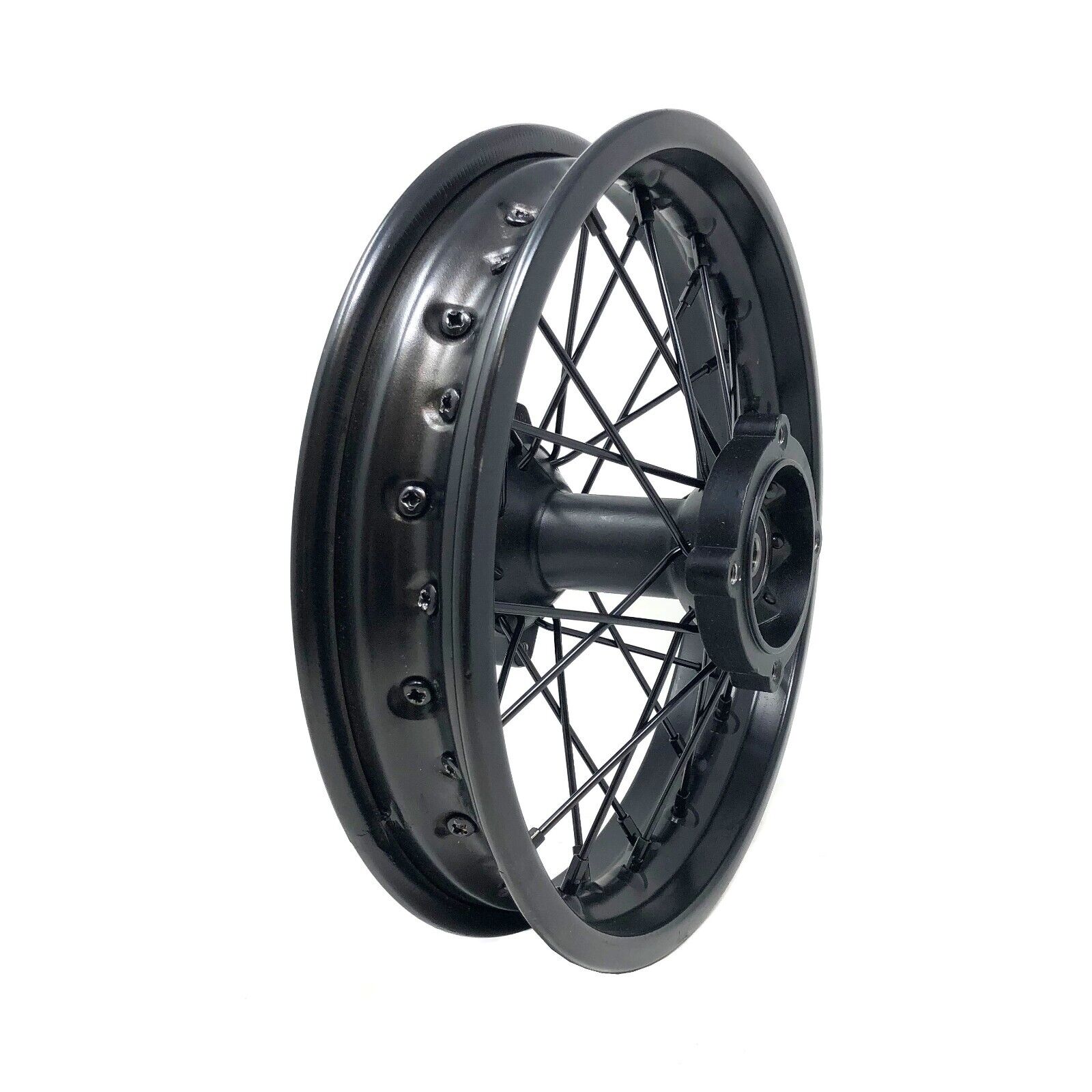 MYK Wheel Rim Rear 1.85x12” fits tire 80/100-12 (3.00-12) for Off-Road Dirt Bike