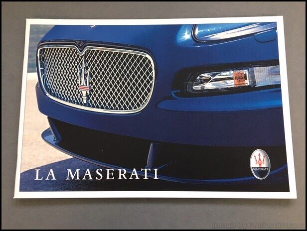 2004 Maserati 32-page Sales Brochure Catalog  Quattroporte Gransport MC12 Spyder