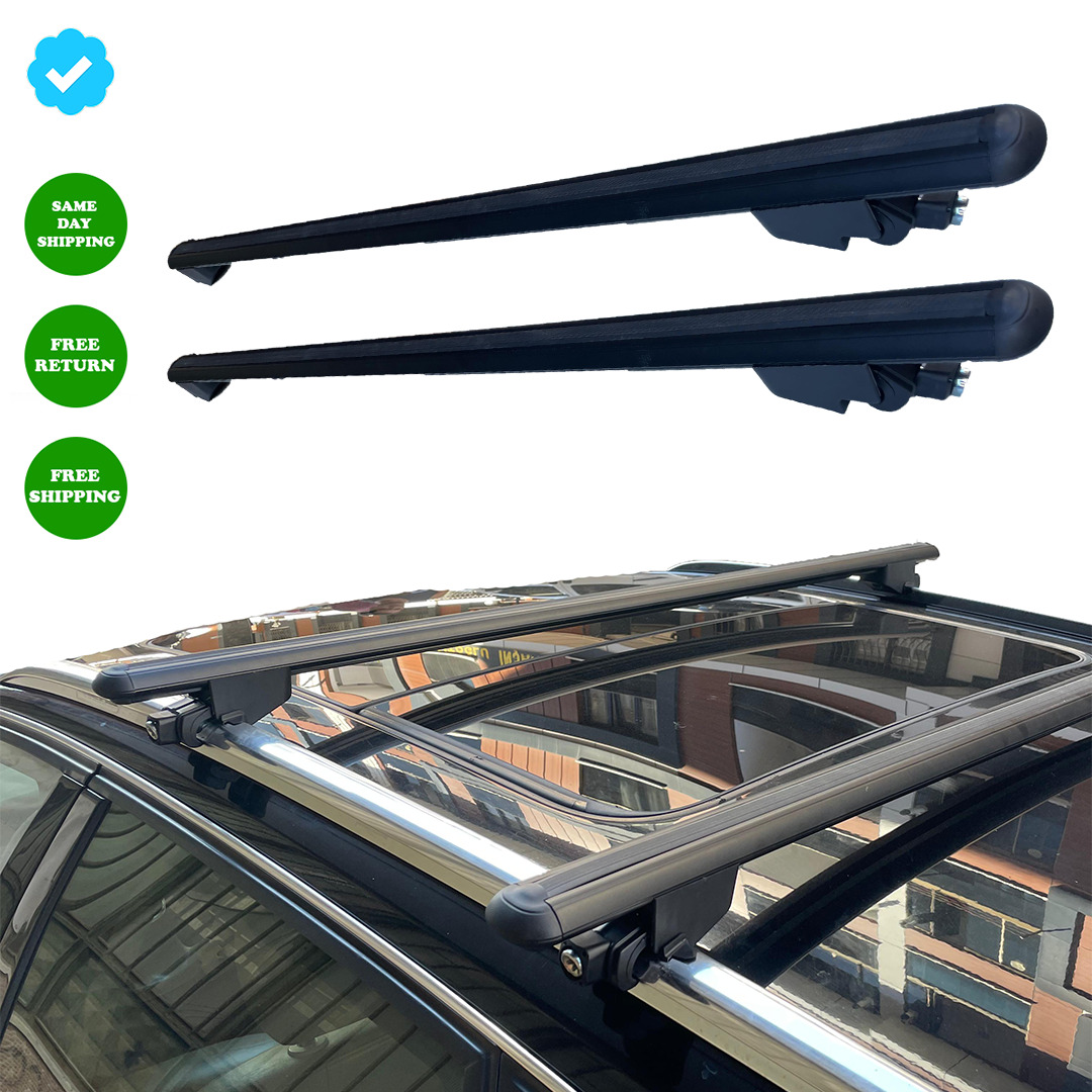 Suzuki ESCUDO (LY) 2015-2023 Roof Rack Cross Bars Black  Flush Rails Roof Bars