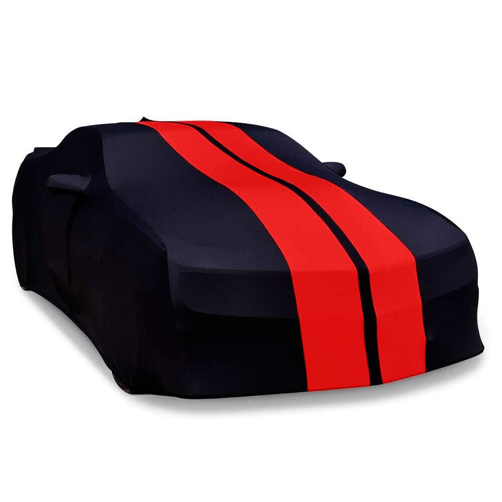 Indoor Stain Stretch Full Car Cover UV Dust Proof For Ford Mustang Shelby GT350