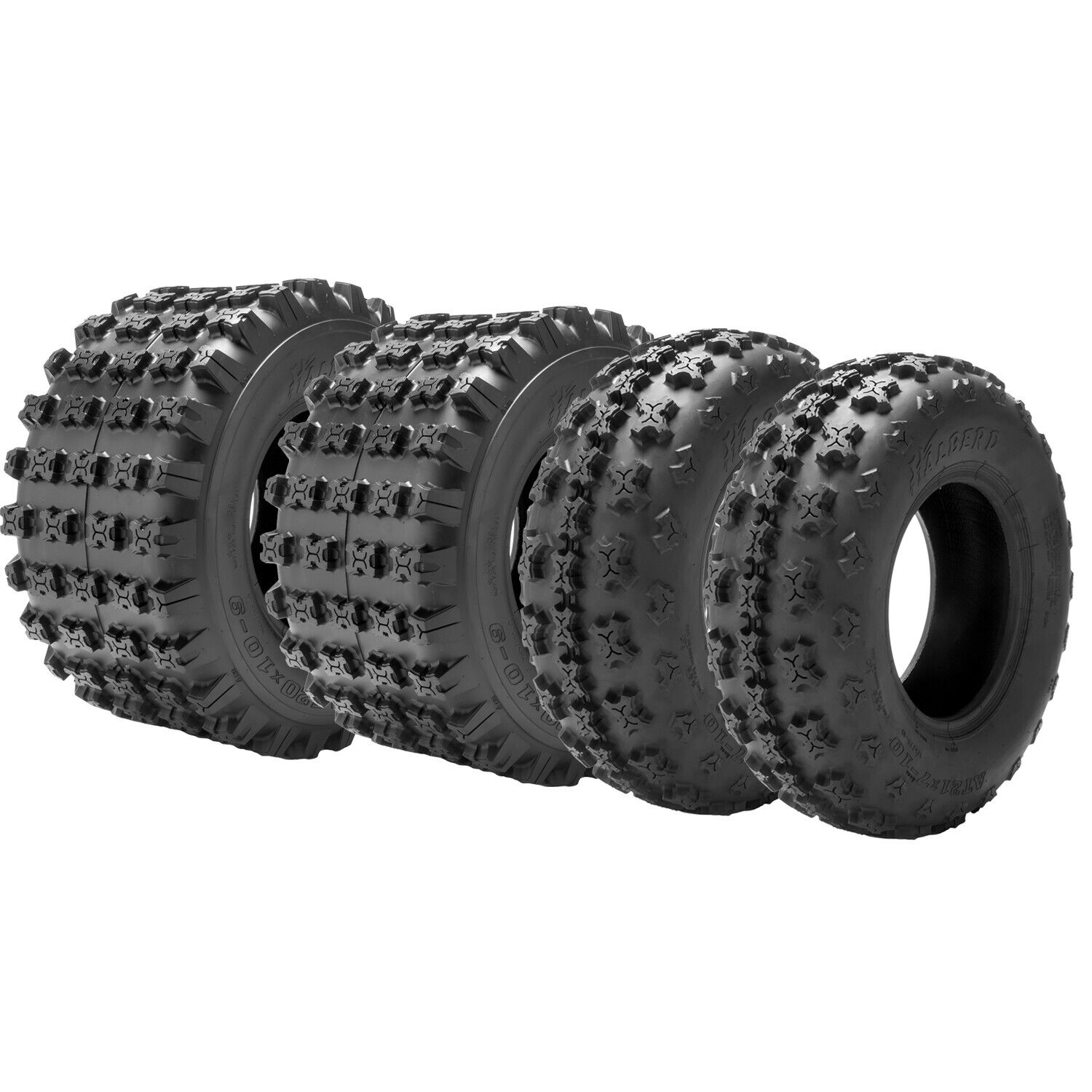 Full Set 4 22x7-10 20x11-10 ATV Tires Sport Quad Heavy Duty 22x7x10&20x11x10