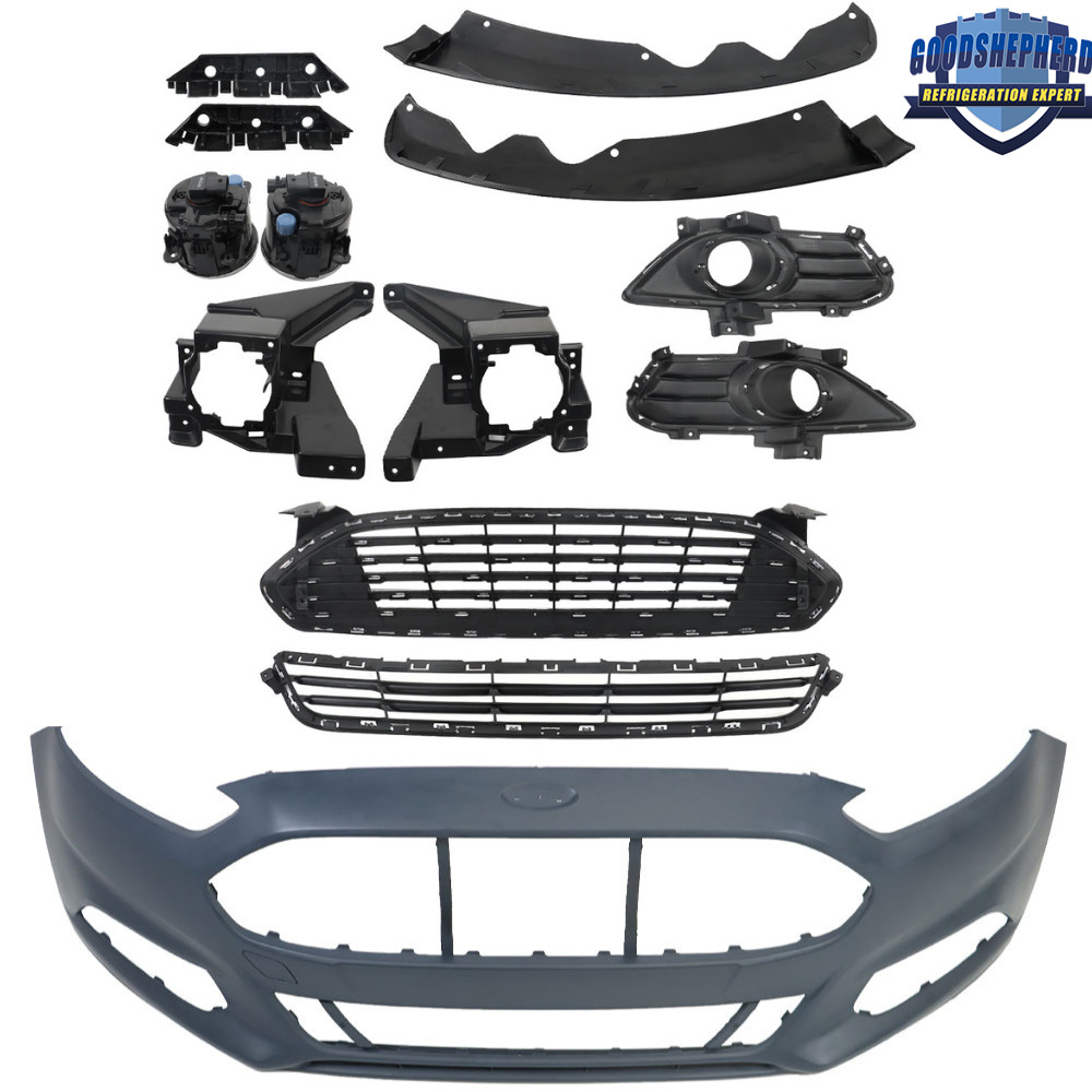 For 2013 14 2015 2016 Ford Fusion Complete Front Bumper Assembly W/Fog Light Set
