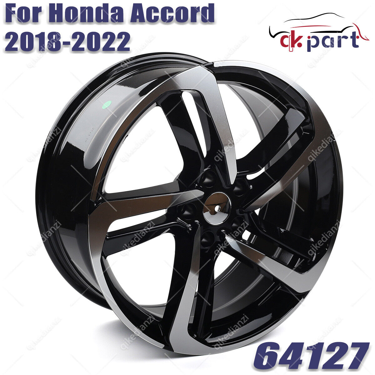 NEW 19 inch For 2018 - 2022 Honda Accord Wheel Rim Aluminum Alloy Black 64127