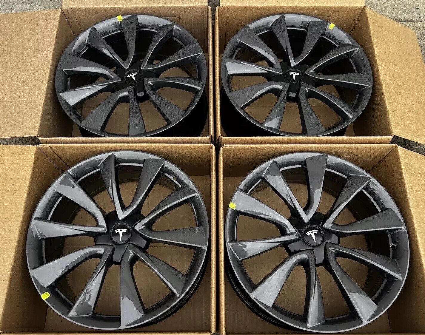 20” Tesla Model 3 Stiletto Sport Performance Wheels Rims Factory OEM 1044227 NEW