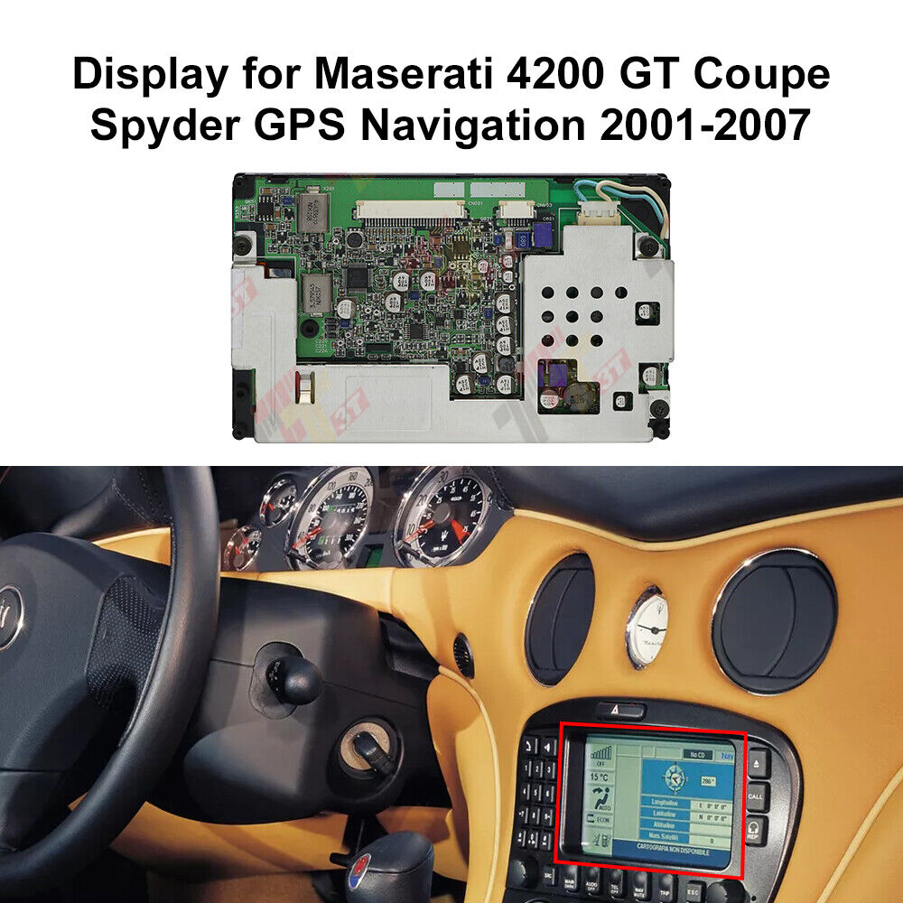 Display for Maserati 4200 GT Spyder Coupe GPS Navigation