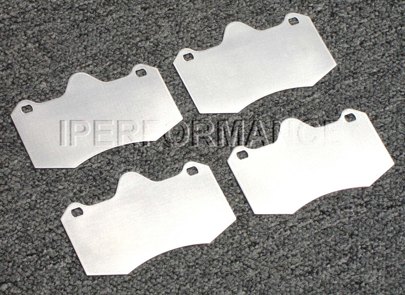 Titanium Brake Pad Shim Heat Shield Set for Holden HSV Clubsport I, II 05-06; Fr