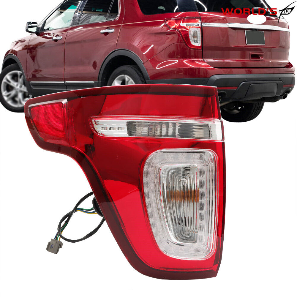 For 2011-2015 Ford Explorer Tail Light Brake Lamp Halogen Clear Rear Left Side