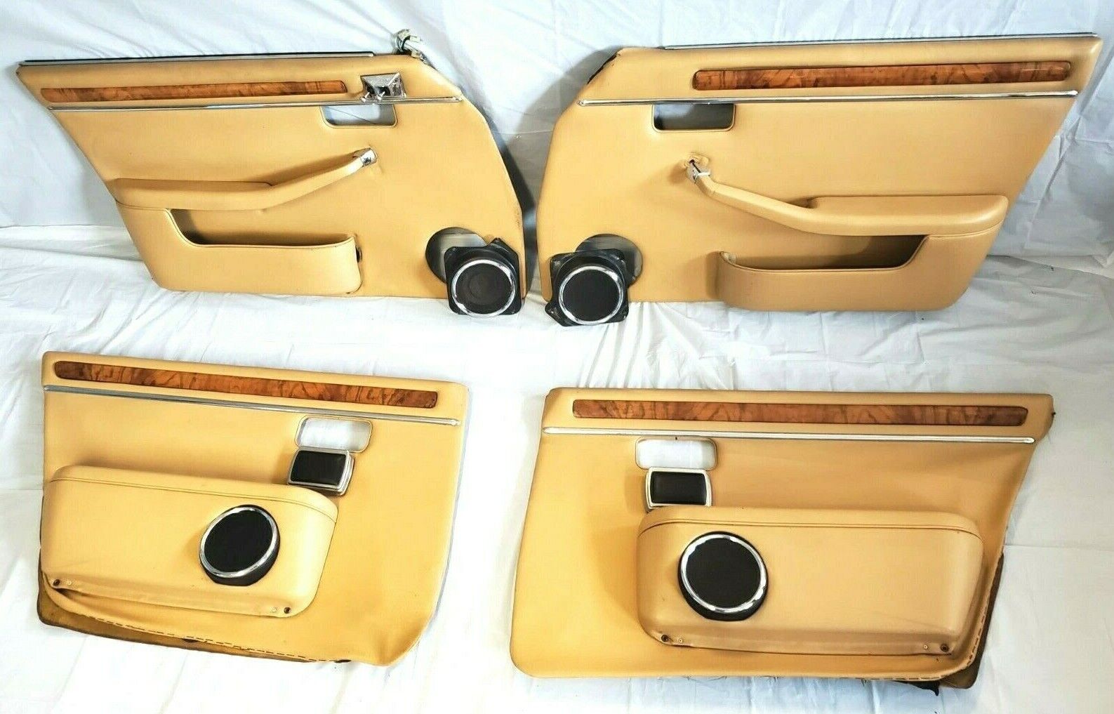 1980 - 1987 Jaguar XJ6 Tan Door Panel Set Left Right Front Rear OEM
