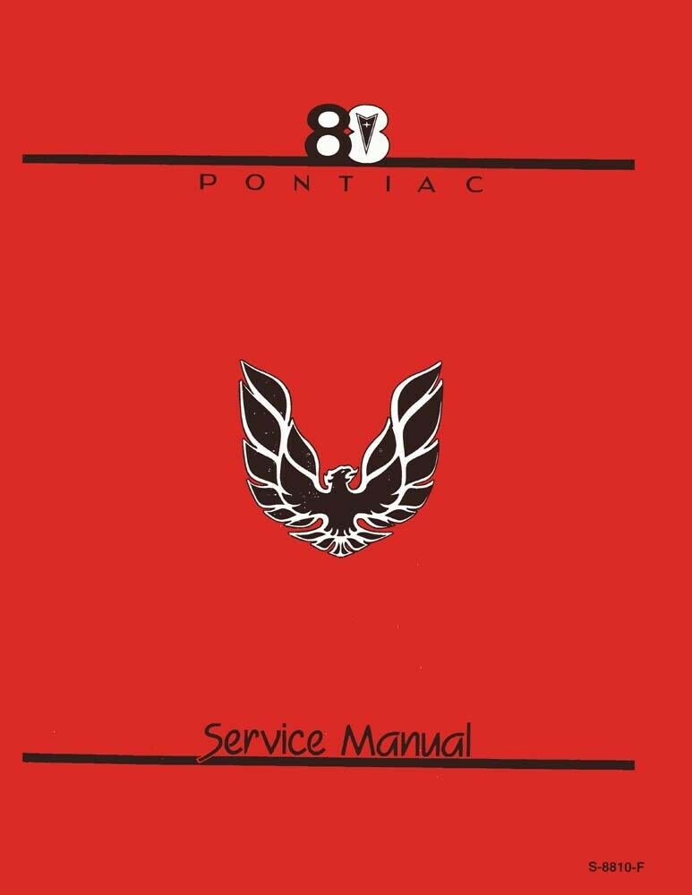 1988 Pontiac Firebird Trans Am Shop Service Repair Manual Book OEM Guide