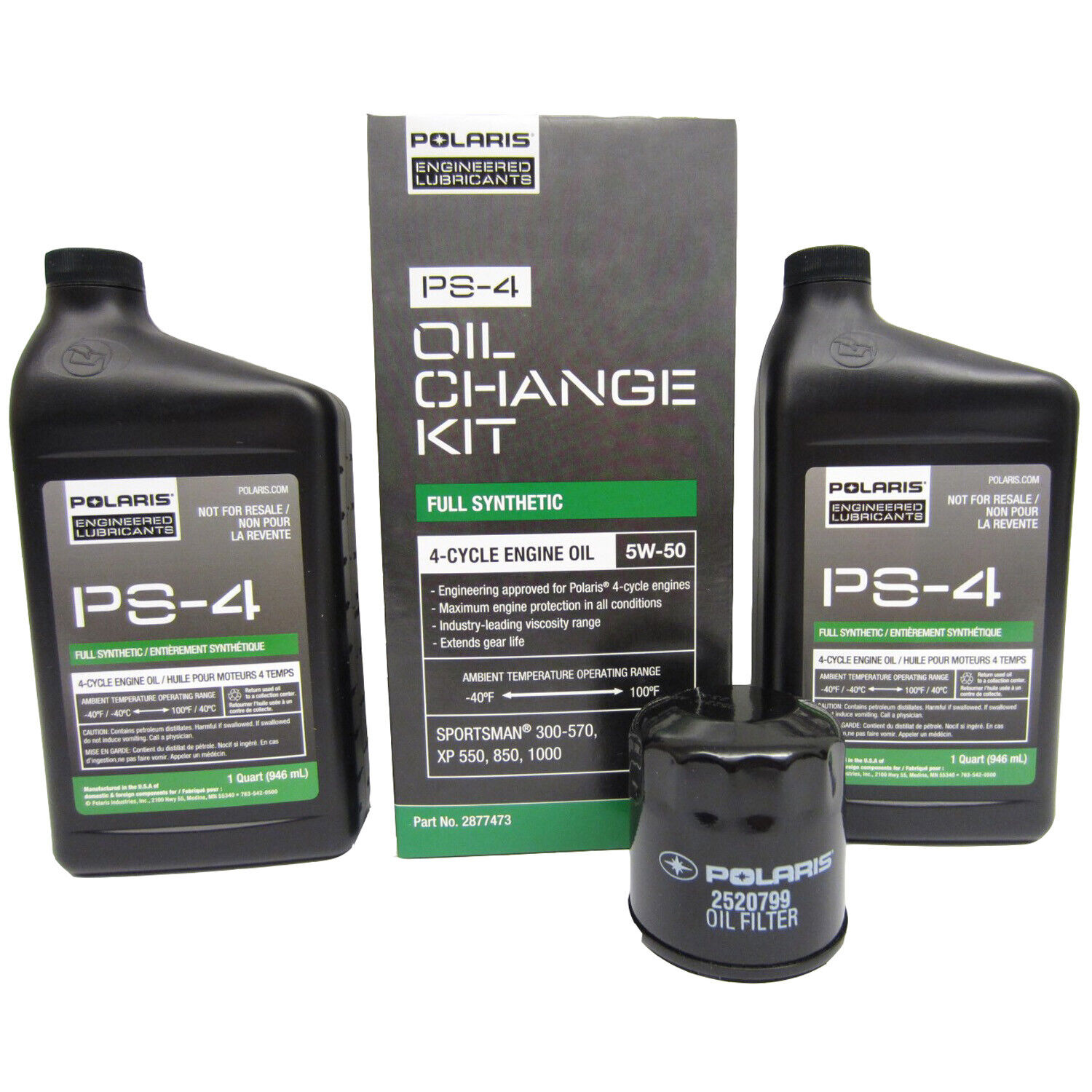 Polaris New OEM Sportsman ATV Razor RZR Oil Change & Filter Service Kit  XP