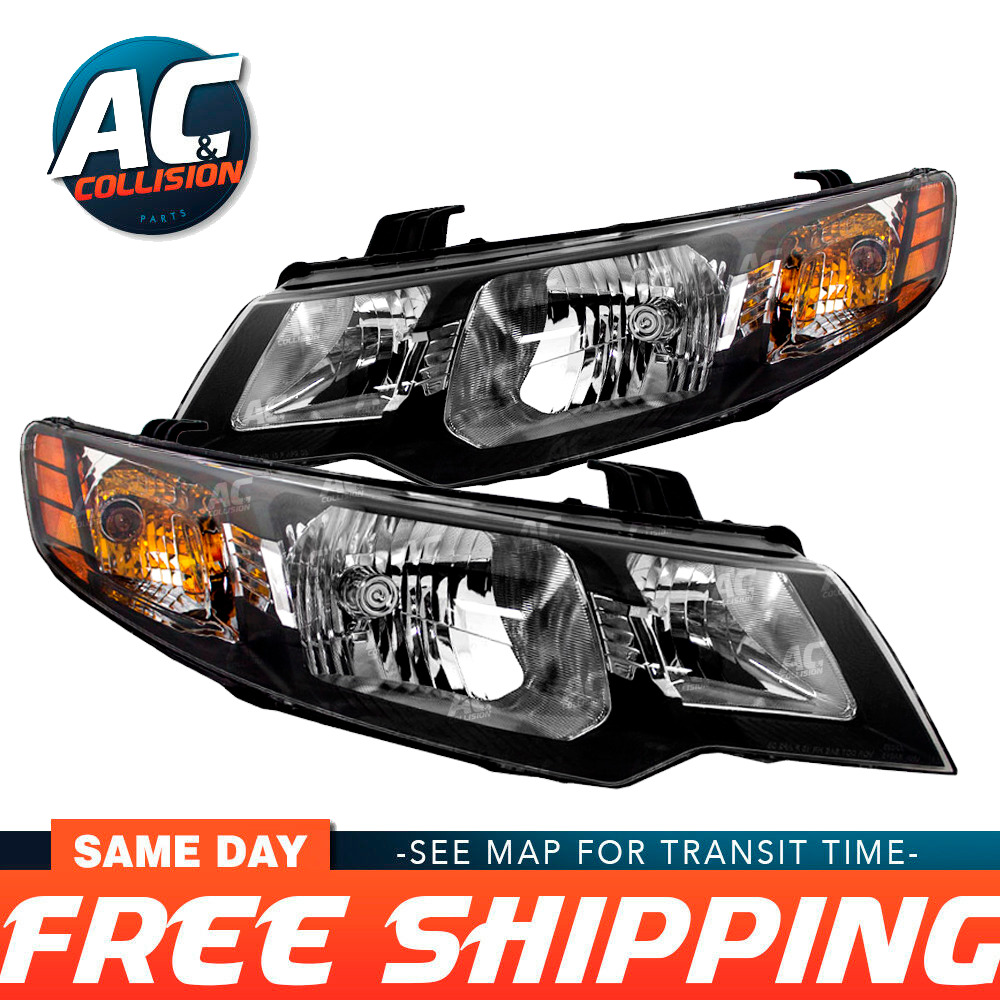 TYC Headlight Right Passenger and Left Driver Sides for 19 20 21 Kia Forte