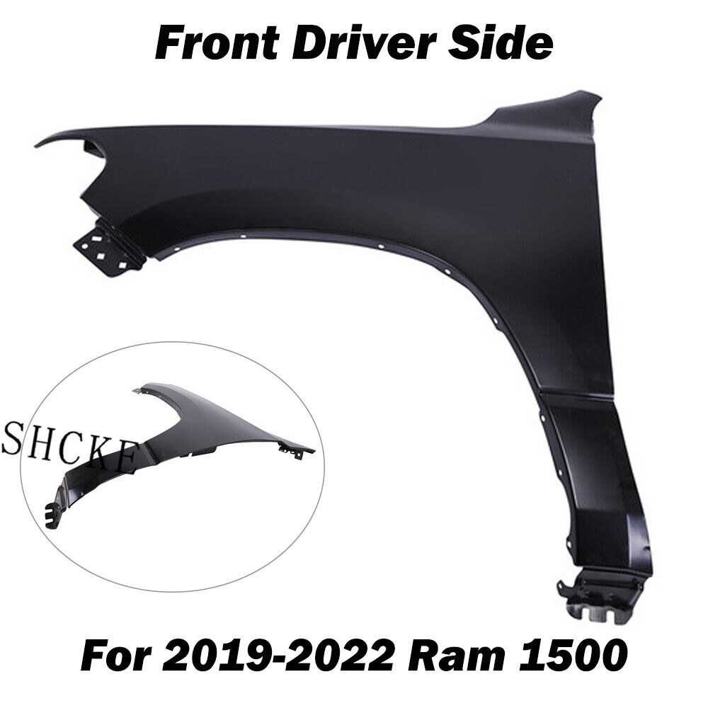 Fender For 2019-2022 Ram 1500 Black Steel Front Driver Side 68276309AA