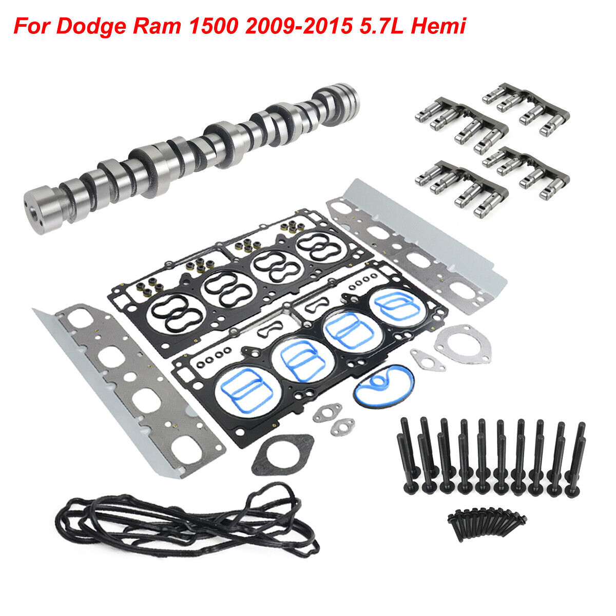 Hydraulic Lifters MDS Cam shaft Gaskets Kit For 5.7L Hemi Dodge Ram 1500 09-2015
