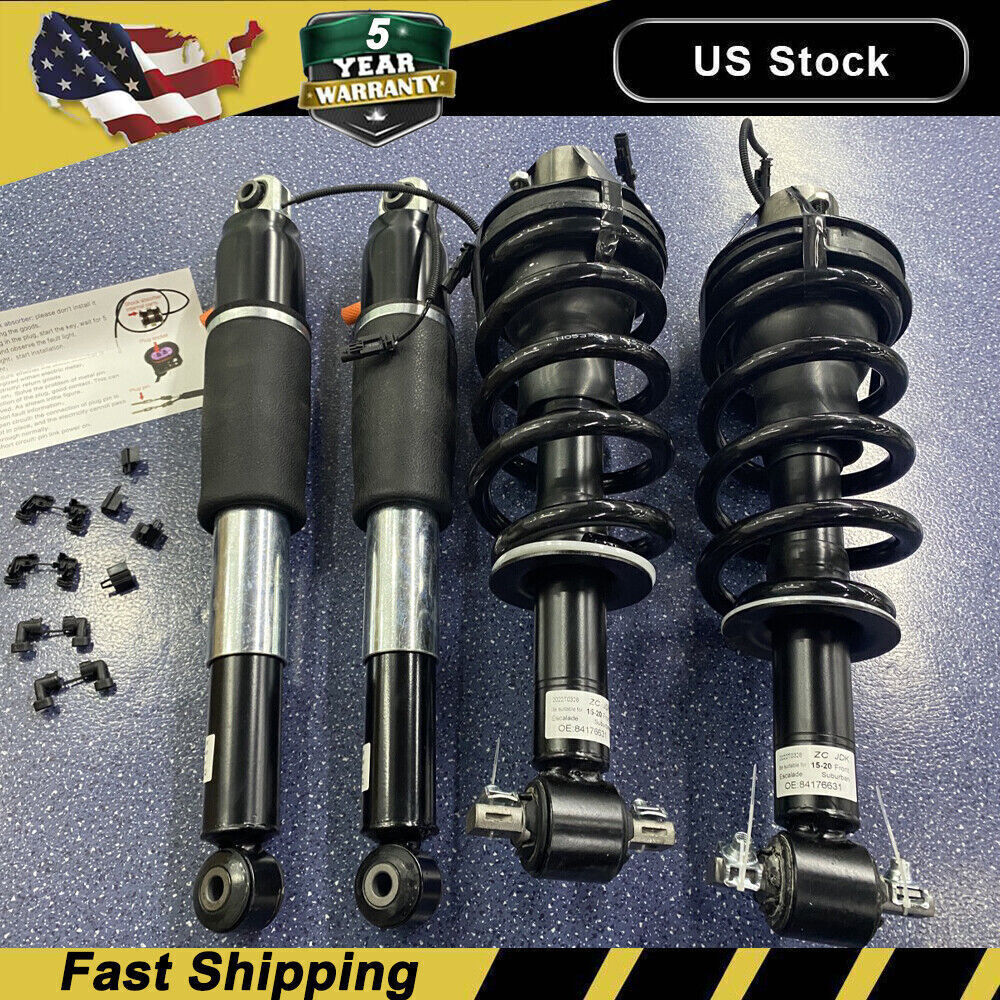 FRONT Strut Assy + REAR shock Absorber For 2015-2020 Escalade Suburban Tahoe
