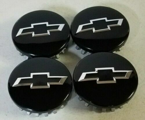  4pcs.  Camaro Colorado Traverse Black center wheel caps 