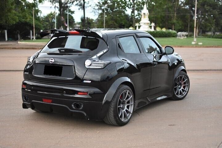 for nissan juke R  rear  spoiler double  wing  painted gloss black