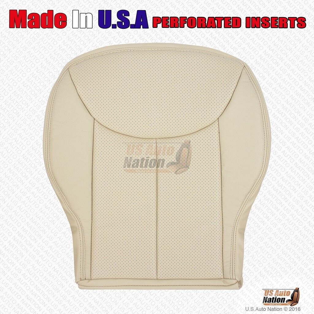 2007 Mercedes Benz SL550 Driver Bottom Side Perforated Leather Seat Cover Beige