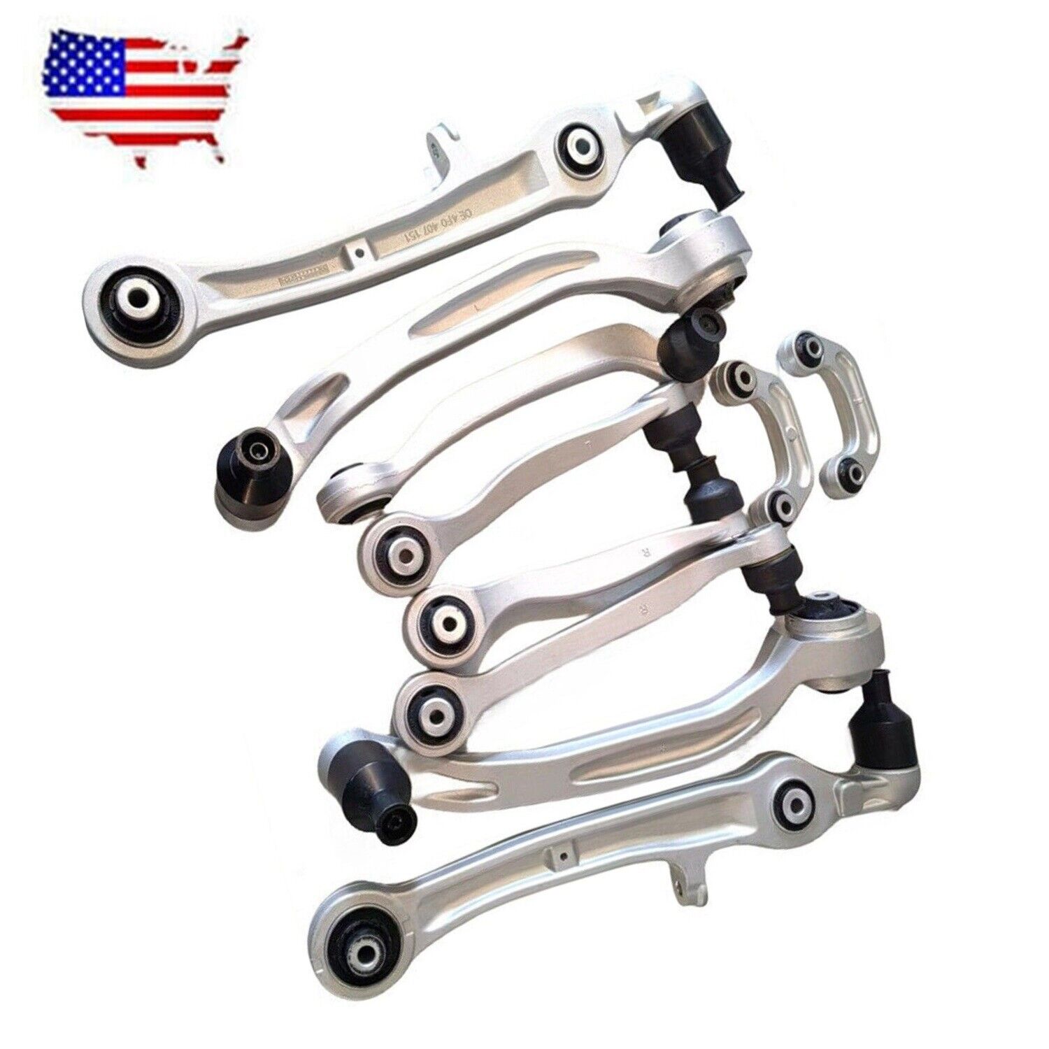 For 04-2019 Bentley GT GTC Flying Spur 10Pcs Control Arms Upper Lower Suspension