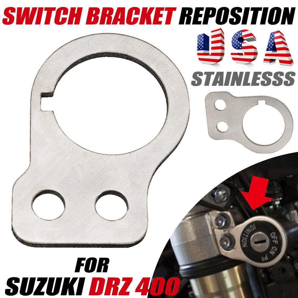 For Suzuki DRZ 400 SM Supermoto Key Ignition Switch Relocation Bracket Stainless