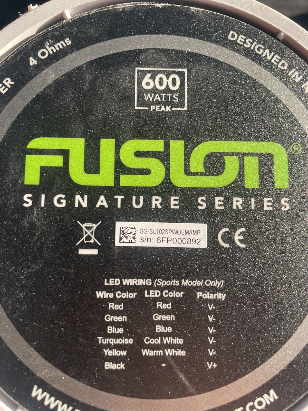 Fusion SG-SL102SPW Signature Series 3 10\