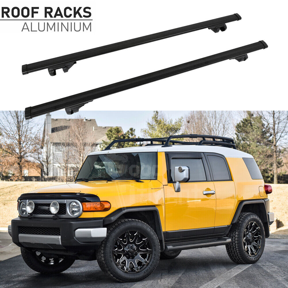 For Toyota FJ Cruiser Black Roof Rack Cross Bar Lockable Luggage Cargo Carrier