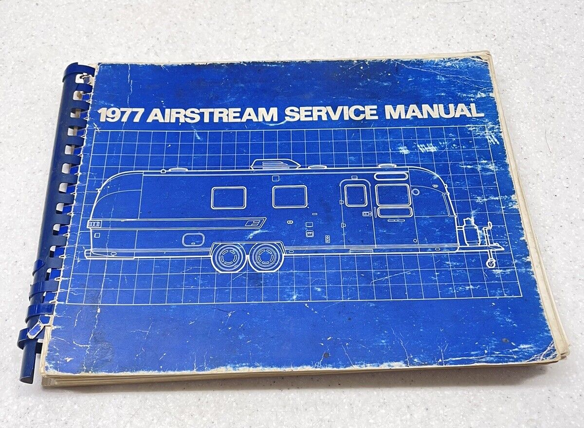RARE VINTAGE 1977 AIRSTREAM SERVICE MANUAL
