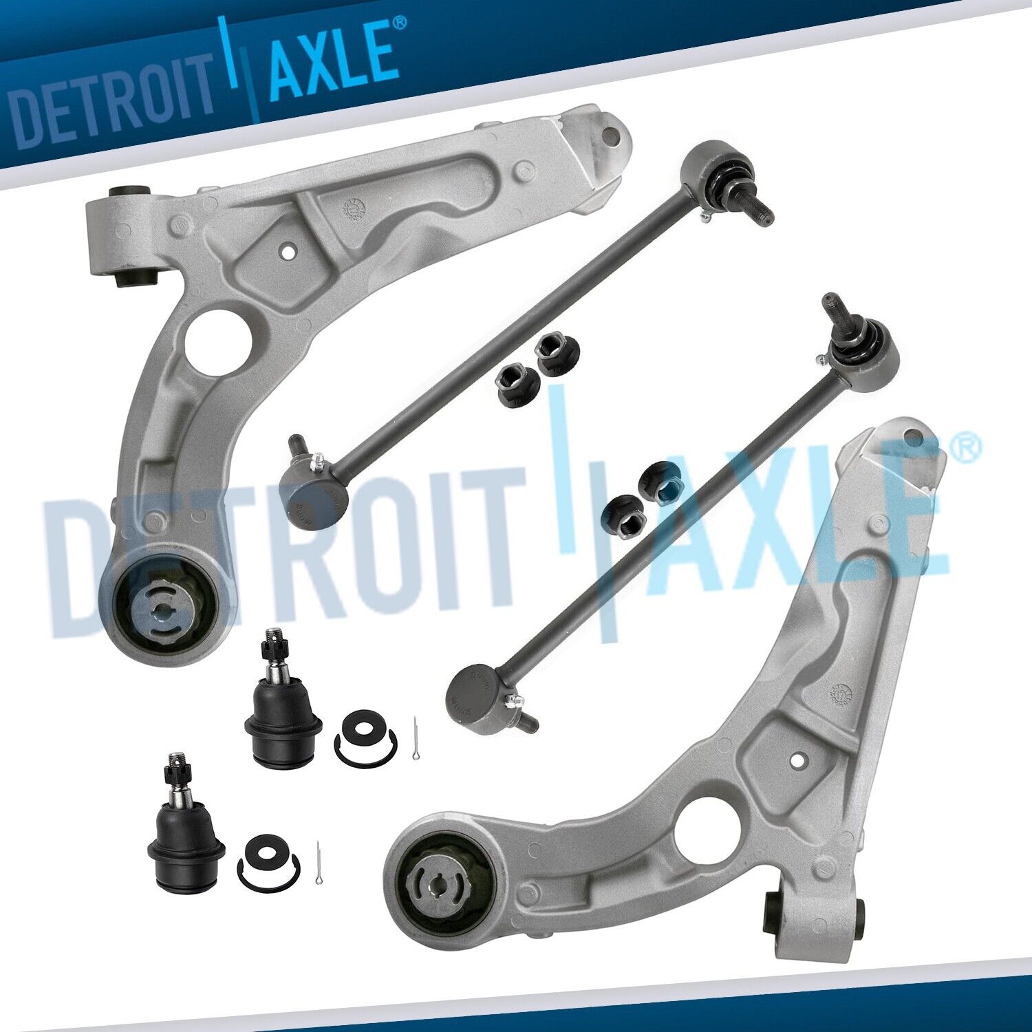 Front Lower Control Arms Ball Joints Sway Bars for 2014 - 2018 Jeep Cherokee FWD