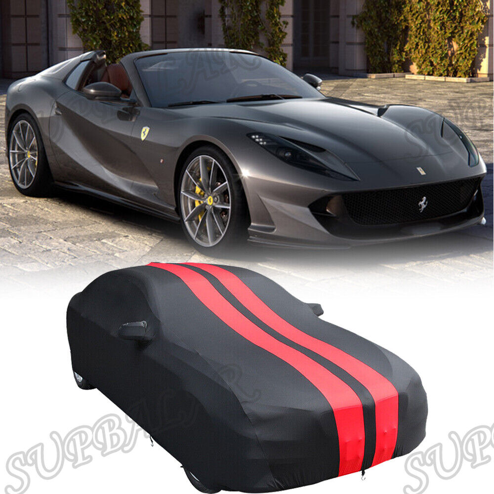 For Ferrari Genuine High Qualit Satin Stretch Indoor Car Cover Dustproof Protect