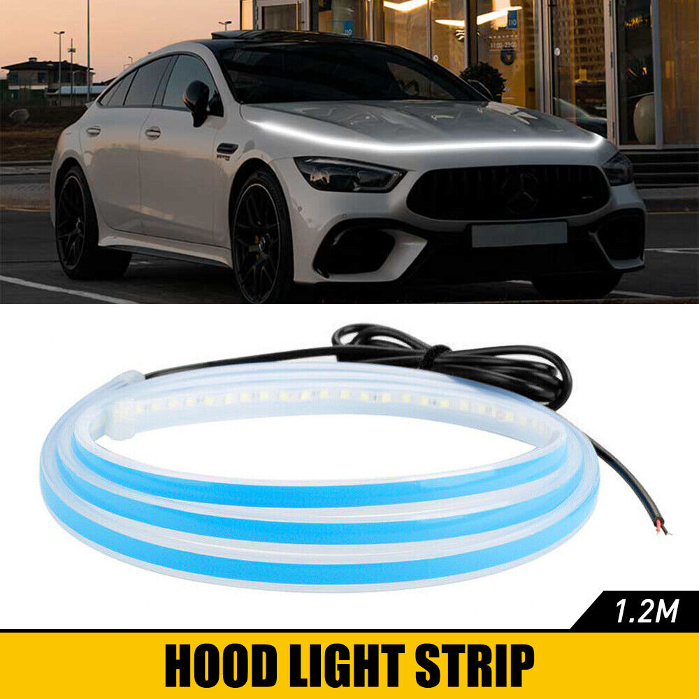 Start Scan Dynamic 150/180cm LED DRL Car Hood Light Strip Daytime Running Light