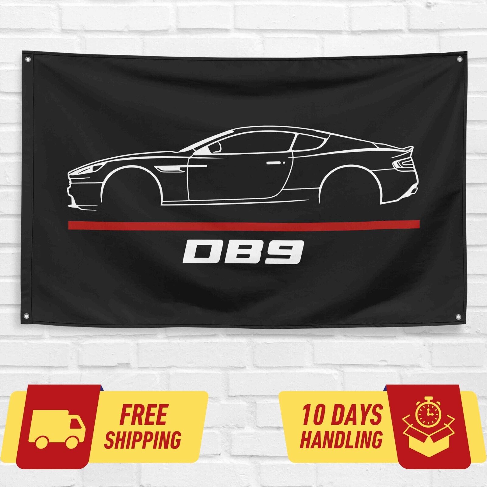 For Aston Martin DB9 Car Enthusiast 3x5 ft Flag Birthday Gift Banner