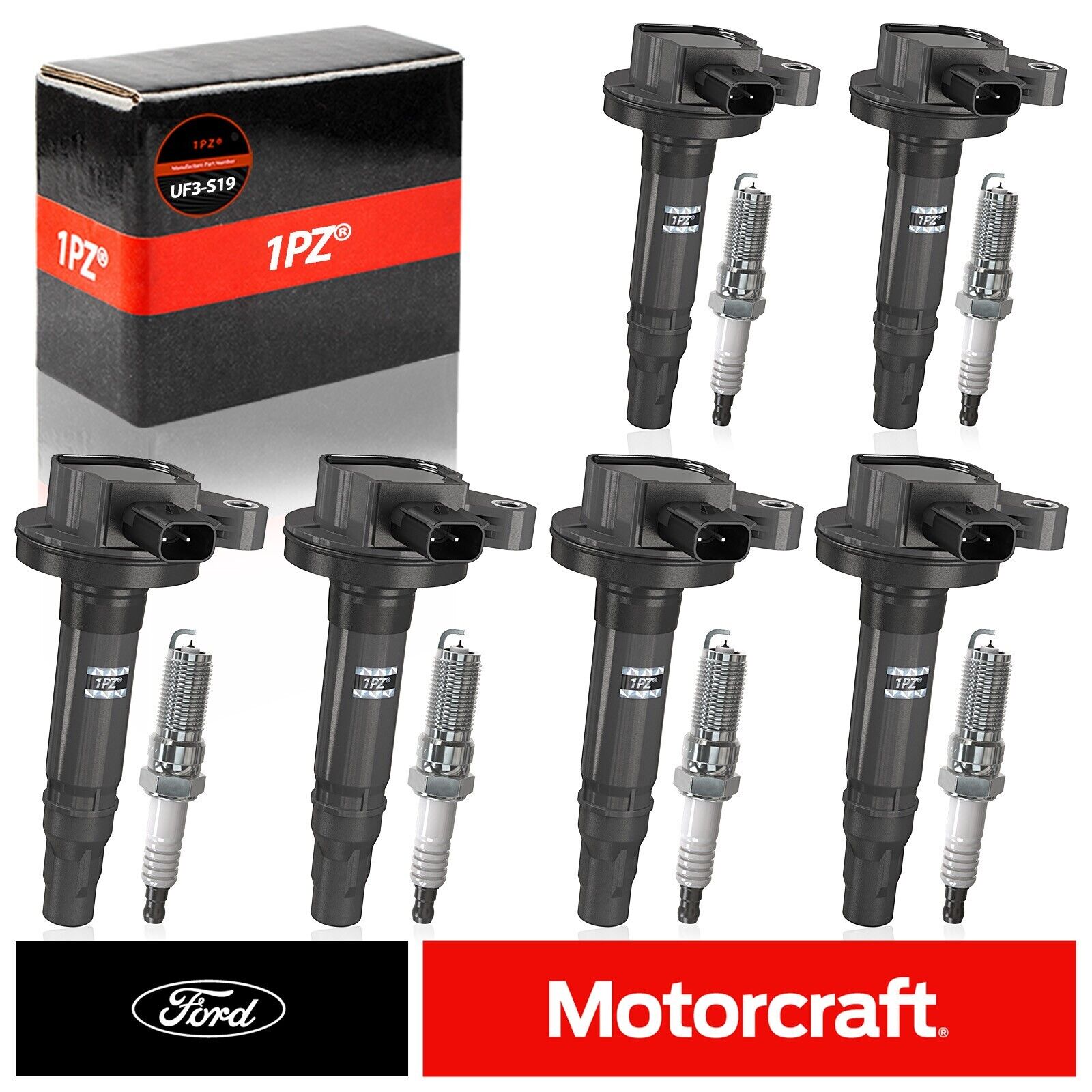 6 x For OEM DG520 Motorcraft Ignition Coils Ford 07-13 Lincoln Mercury 3.5L 3.7L