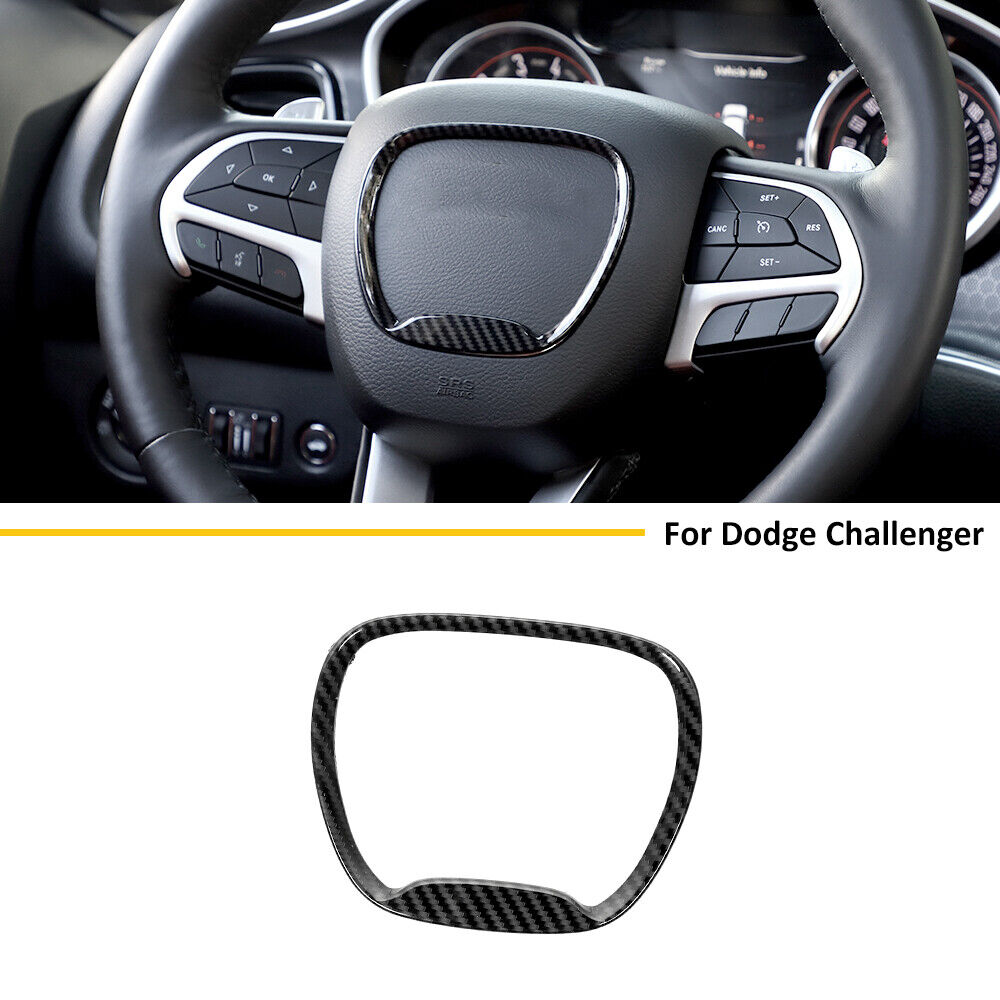 Carbon Fiber Interior Panel Trim Cover Kit for Dodge Challenger 15+ Accessories