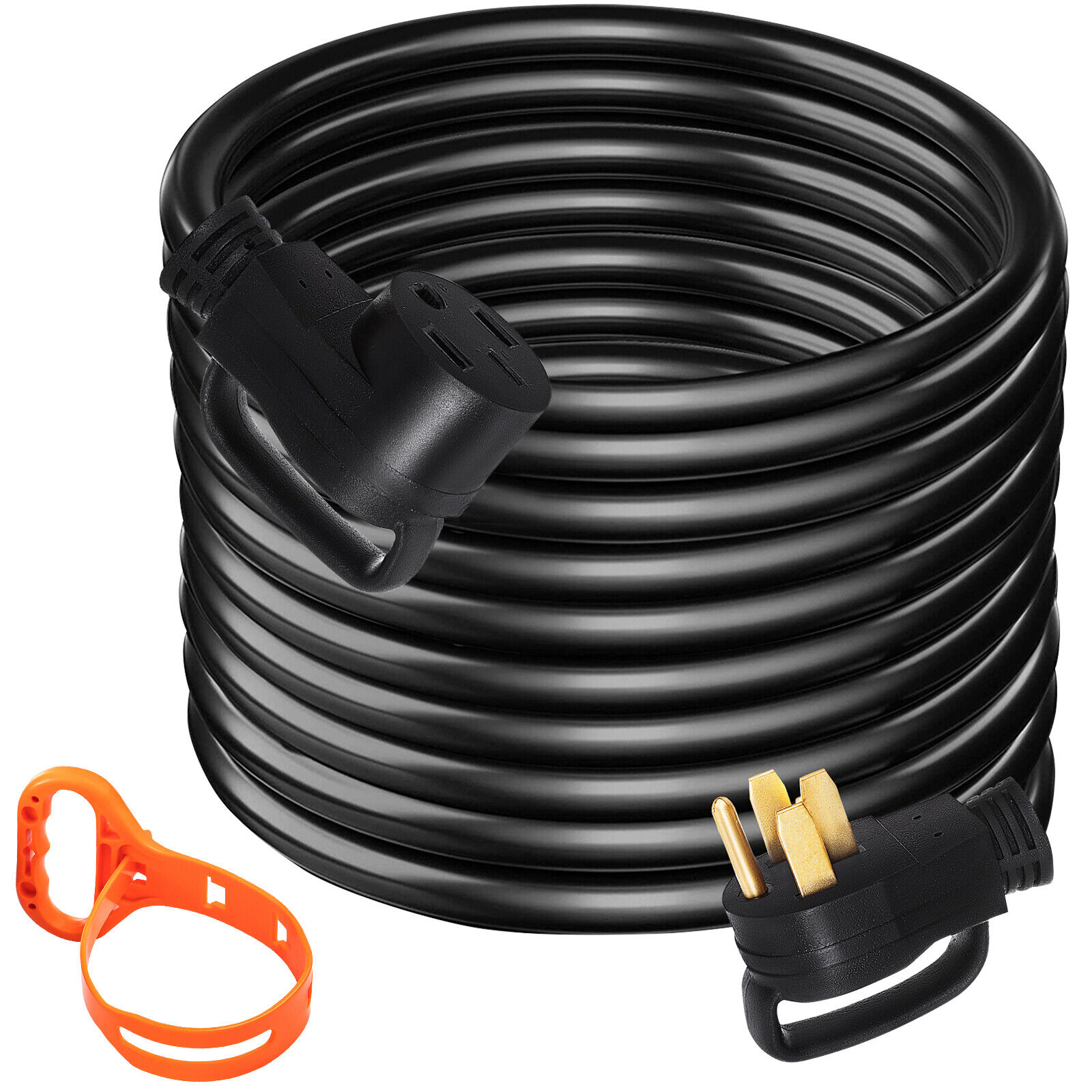 VEVOR 50A 50ft RV Extension Cord Rain-proof Cable for Trailer Motorhome Camper