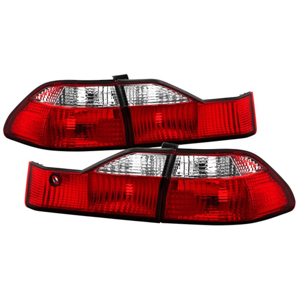 Spyder Auto Euro Style Red Clear Tail Lights Fits 98 - 00 Honda Accord 4 Door
