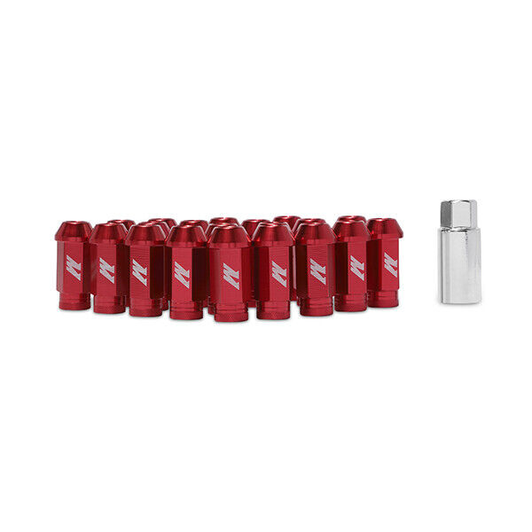 Mishimoto MMLG-15-LOCKRD Aluminum Locking Lug Nuts, M12 x 1.5, Red
