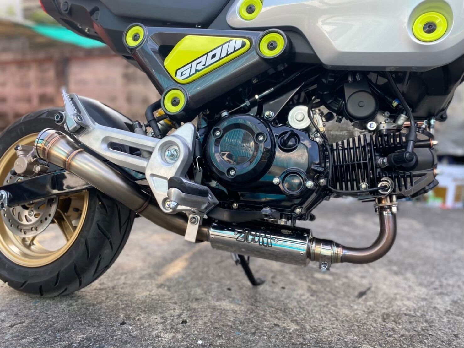 ZoOM Brute Exhaust Honda GROM 125 2022-2024 Full System Low Mount