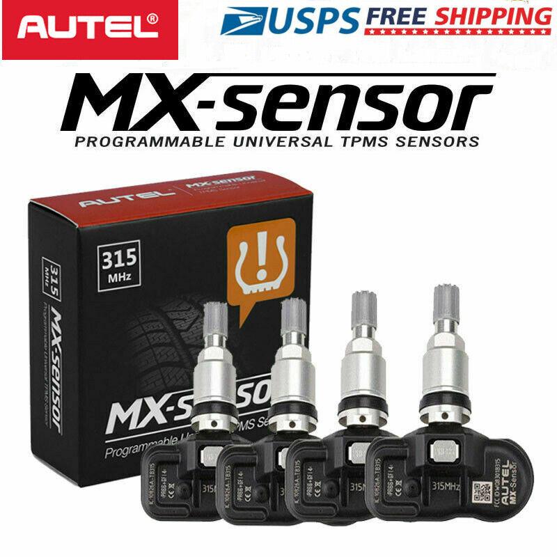 Autel TPMS MX-Sensor 315MHz 4PCS Programmable Universal Tire Pressure Sensor US