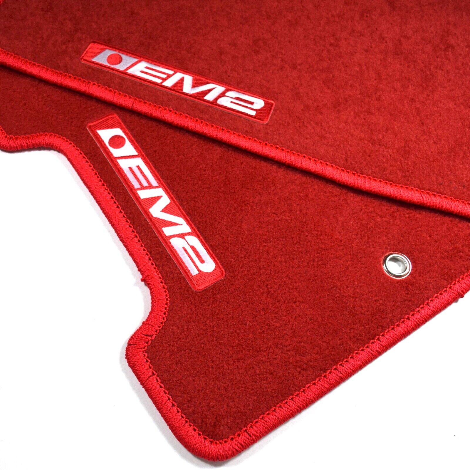 5PC Set Red Custom Floor Mat Non Skid Carpet Fit 01-05 Honda Civic EM2 JDM