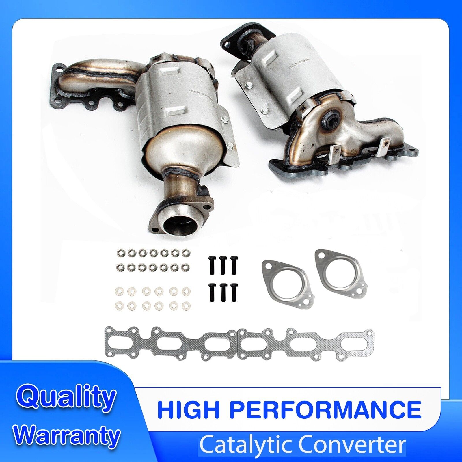 2X Front Left&Right Catalytic Converter for Ford FLEX Taurus 3.5L Lincoln 3.7L